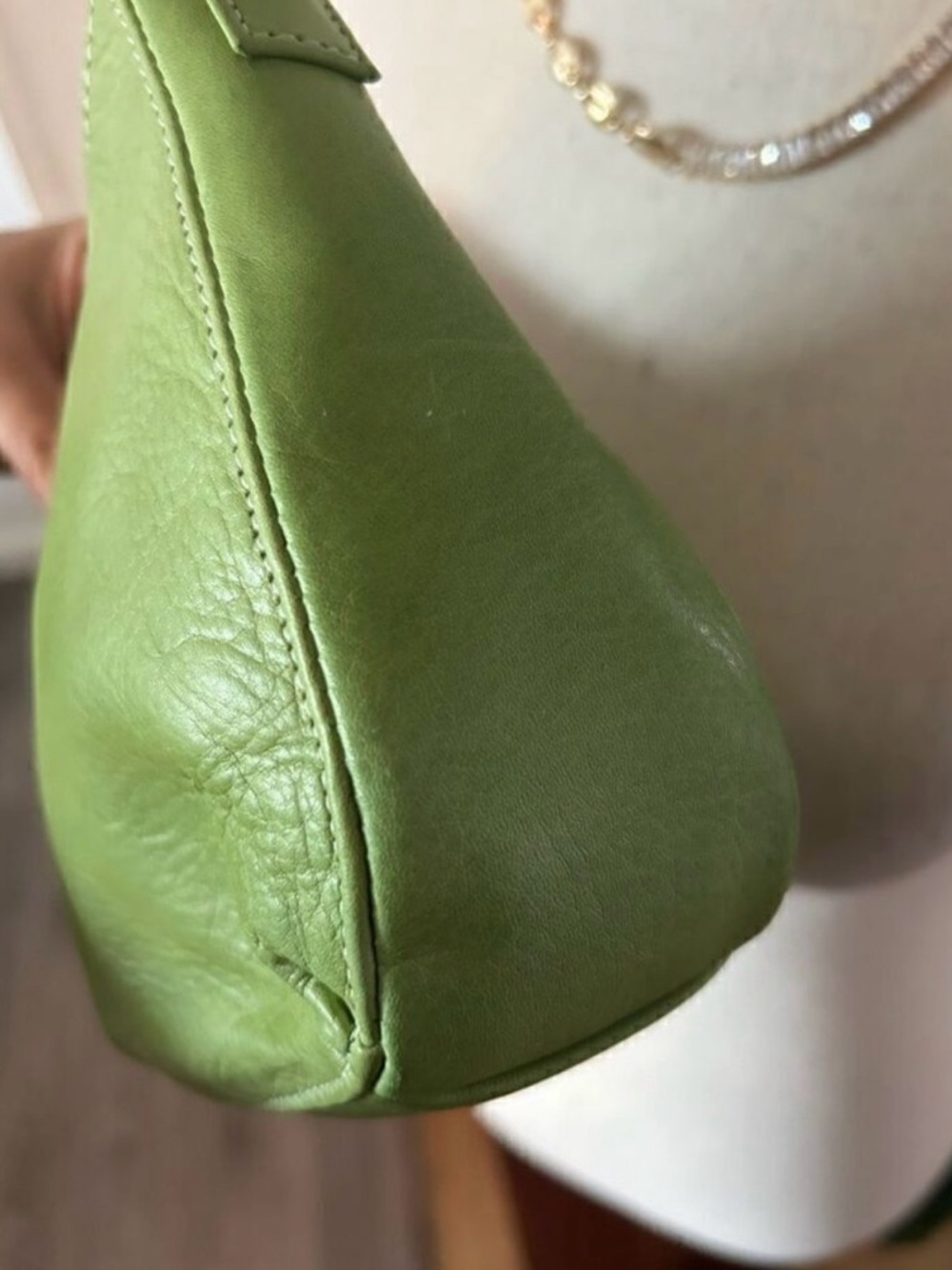 Fossil Lime Green Leather Crossbody Bag - Picture 6 of 7